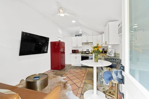 Open concept living and dining.