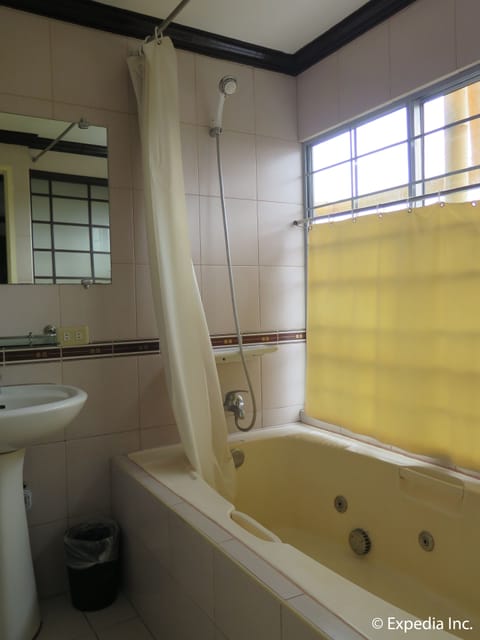 Suite | Bathroom | Shower, free toiletries, hair dryer, towels