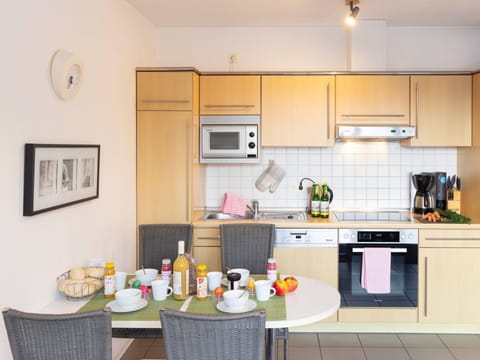 Furniture, Kitchen, Kitchen Appliance, Major Appliance, Interior Design, Countertop, Wood, Flooring, Floor, Cabinetry