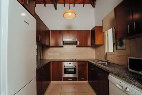 Family Villa, 3 Bedrooms, Private Pool | Private kitchen | Full-size fridge, microwave, oven, stovetop