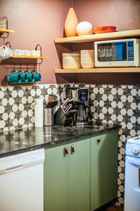 Enjoy a freshly brewed coffee in the morning, or a quick microwave meal after a long day of exploring. We've stocked the kitchen with all the essentials for your comfort.