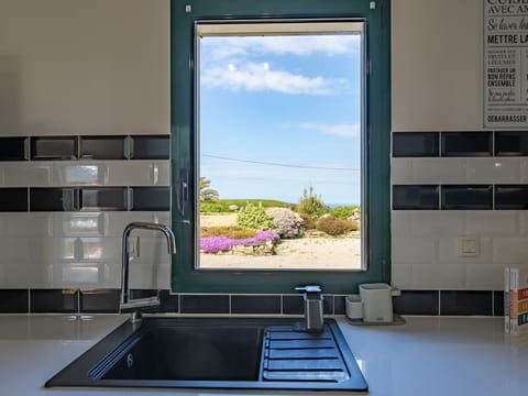 Property, Cloud, Building, Sky, Plant, Window, Kitchen Sink, Rectangle, Interior Design, Sink