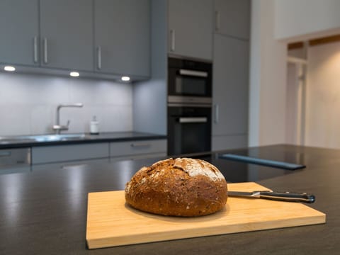 Food, Countertop, Property, Table, Tableware, Cabinetry, Kitchen Appliance, Ingredient, Kitchen Stove