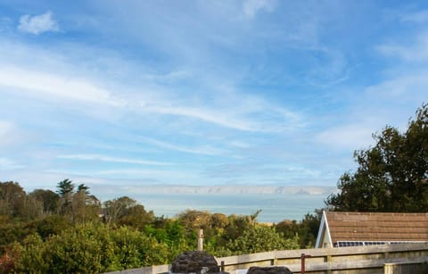 Distant sea views from the back garden