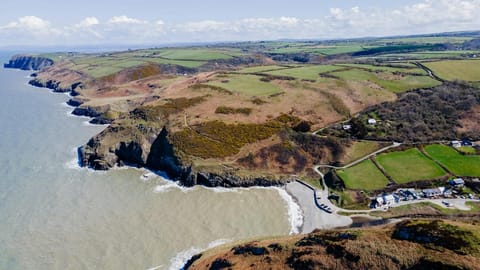 Aerial view of Cwm Tydu