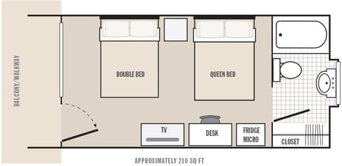 Standard Room, Multiple Beds | Desk, rollaway beds, free WiFi, bed sheets