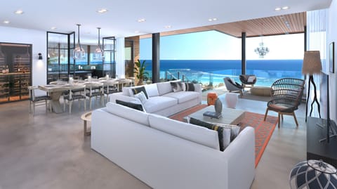 Legend Apartment with Oceanview and Pool | Living area | IPod dock