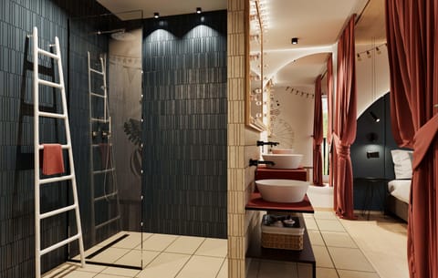 Superior Room | Bathroom | Deep soaking tub, rainfall showerhead, free toiletries, hair dryer