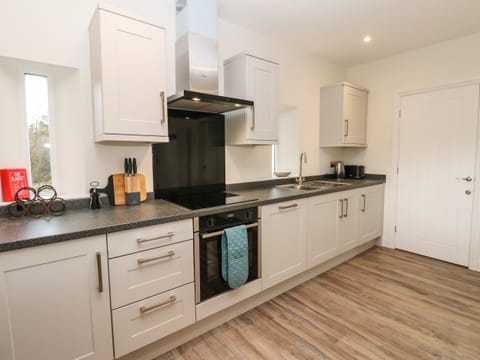 Fridge, dishwasher, electric kettle, toaster