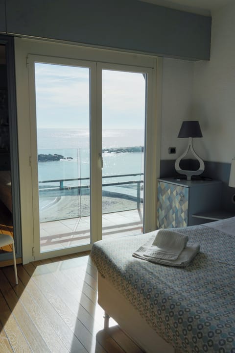 Deluxe Room, Balcony, Sea View | Terrace/patio