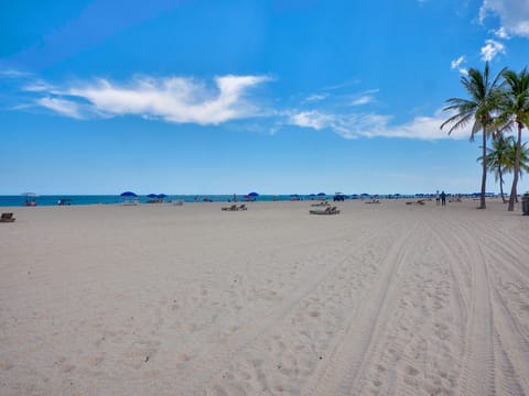 Beach nearby, white sand