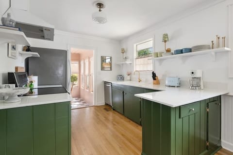 Fully stocked kitchen