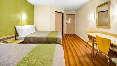 Deluxe Room, 2 Double Beds, Non Smoking, Refrigerator & Microwave | Free WiFi, bed sheets