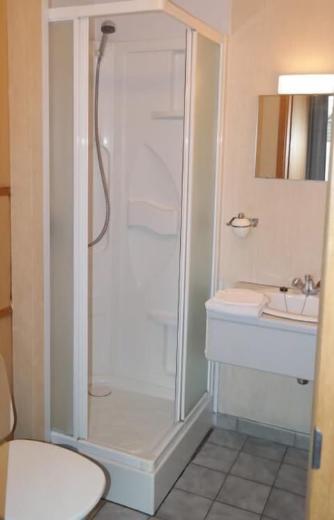 Single Room | Bathroom | Shower, hair dryer, towels