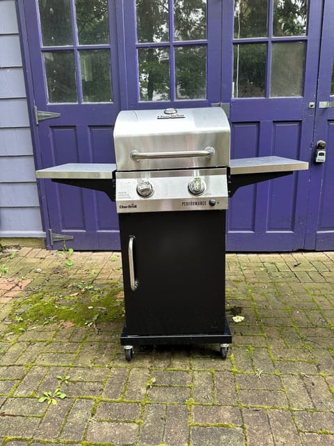 Gas grill.
