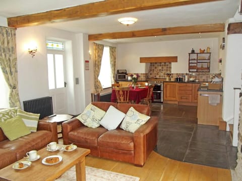 Open plan living room/kitchen