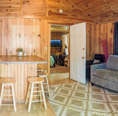 Panoramic Cabin | Living area | Flat-screen TV