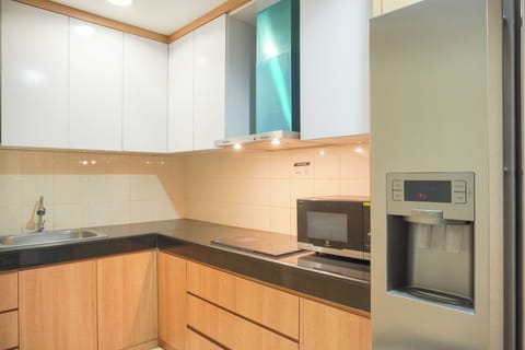 Apartment | Private kitchen | Fridge, microwave, stovetop, rice cooker