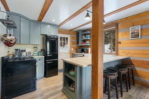 Cabin, Multiple Beds, Patio, Mountain View (Breckenridge Timber Lodge) | Private kitchen | Fridge, microwave, oven, stovetop