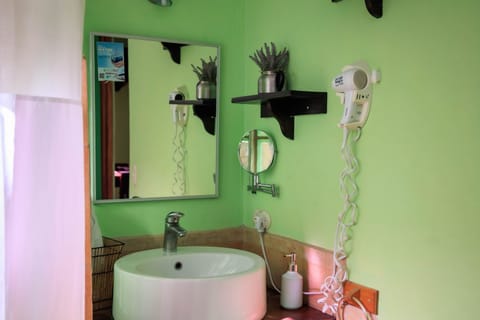 Standard Double Room | Bathroom | Shower, rainfall showerhead, hair dryer, bidet