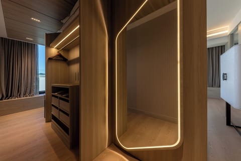 Junior Suite, Partial Sea View | Premium bedding, down comforters, pillowtop beds, free minibar