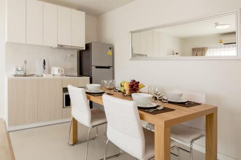 Apartment, 2 Bedrooms by the Sea | Private kitchenette | Full-size fridge, microwave, stovetop, cookware/dishes/utensils