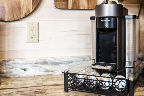 Nespresso coffee nook.