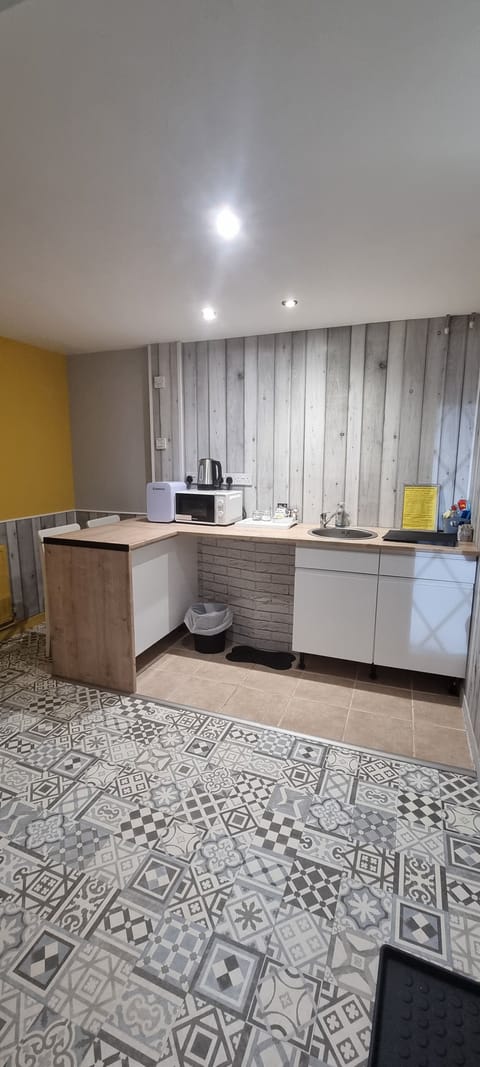 Family Suite, Non Smoking, Connecting Rooms, Pet Friendly | Private kitchenette | Electric kettle, highchair