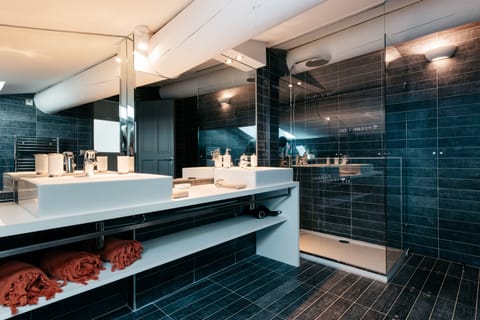 Classic Suite | Bathroom | Shower, hair dryer, towels, soap