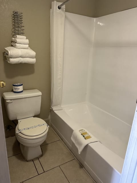 Room, 1 Queen Bed, Non Smoking | Bathroom | Hair dryer, towels, soap, shampoo