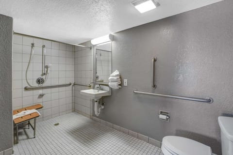 Standard Room, 2 Queen Beds, Accessible, Non Smoking | Accessible bathroom