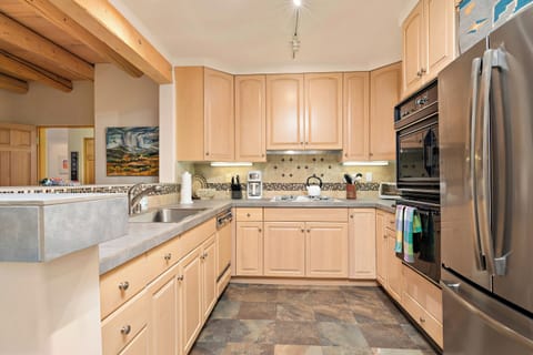 2 Bedroom Condo 150 | Private kitchen | Full-size fridge, microwave, oven, stovetop