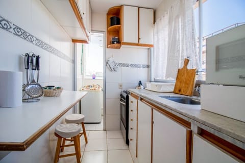 Family Apartment, City View | Private kitchen | Fridge, microwave, oven, electric kettle