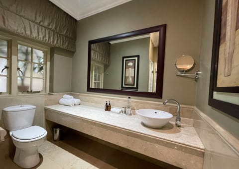 Superior Suite | Bathroom | Separate tub and shower, bathrobes, slippers, towels