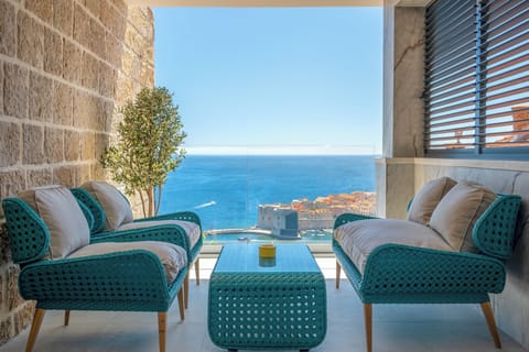 Panoramic Apartment, Sea View | Terrace/patio