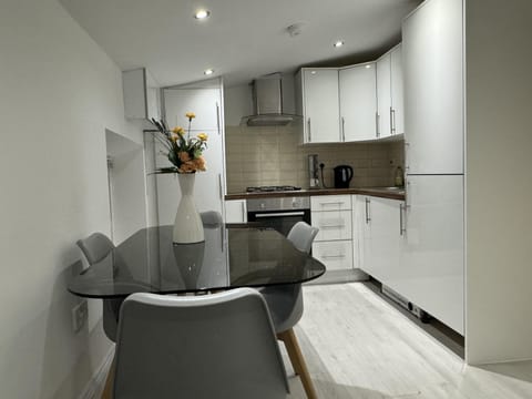 Apartment | Private kitchen | Fridge, microwave, oven, stovetop