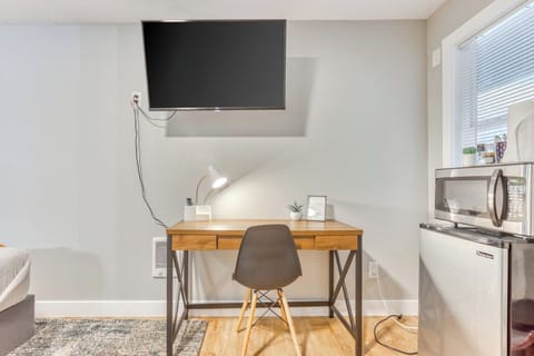 Studio with a dedicated work station