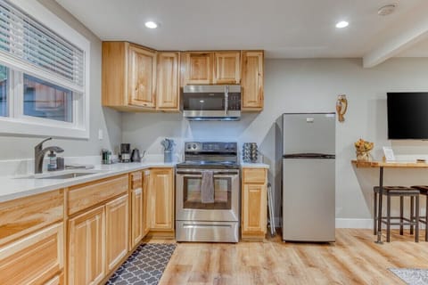 Cook with ease! Enjoy our spacious kitchen w/ stainless steel appliances & ample counter space.