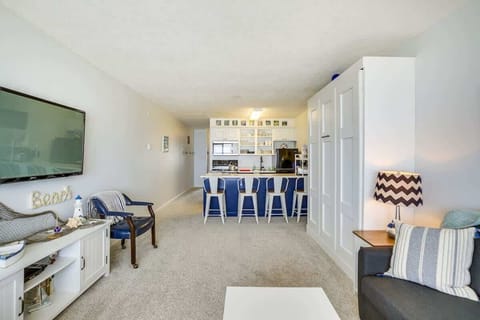 The Murphy bed folds up out of the way during the day