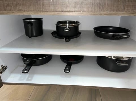 Quality pots and pans for preparing meals