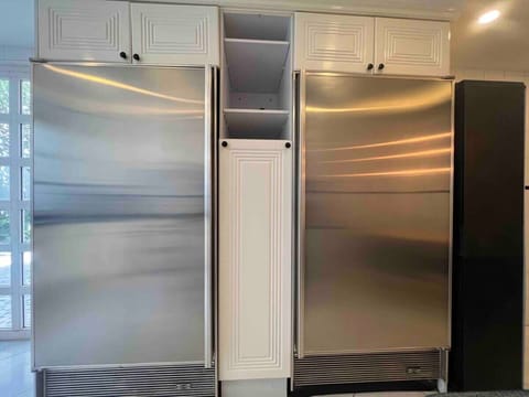 High end appliances in the kitchen