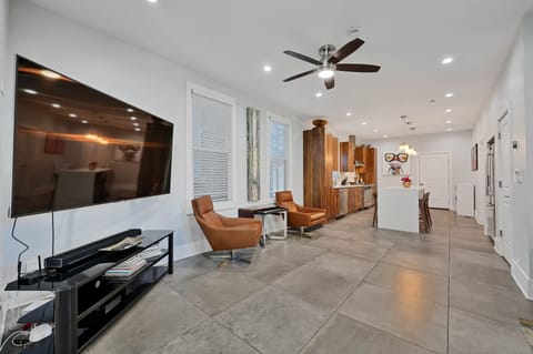 Floor, Flooring, Indoors, Ceiling Fan, Furniture