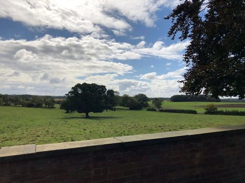 The unspoilt view from the walled garden