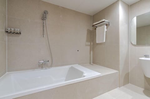 Standard Double Room | Bathroom | Separate tub and shower, hair dryer, bathrobes, slippers