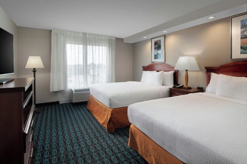 Room, 2 Queen Beds | Premium bedding, down comforters, pillowtop beds, desk