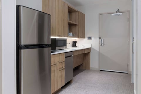 Suite, 1 Bedroom, Accessible (Roll-In Shower) | Private kitchen | Full-size fridge, microwave, stovetop, dishwasher