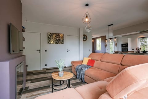 Vibrant living room flooded with natural light