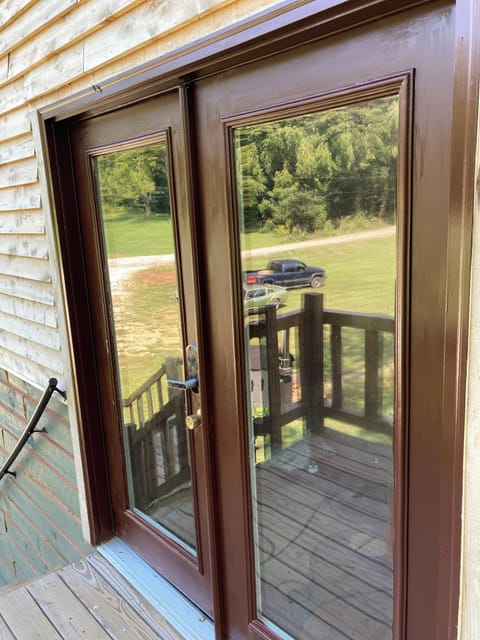 Unit #2 entry with keypad door lock.