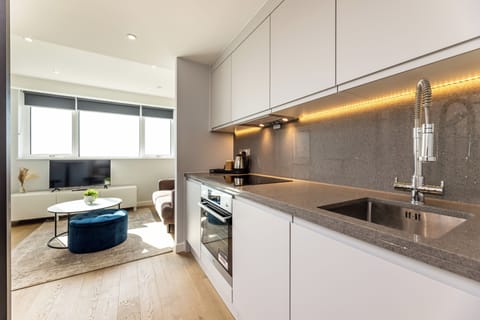 Standard Studio | Private kitchen | Full-size fridge, dishwasher, coffee/tea maker, electric kettle
