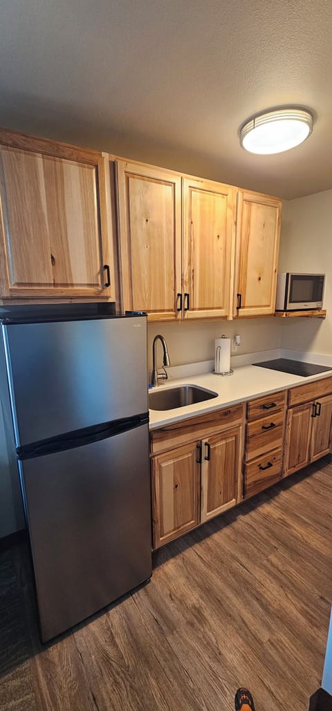 Executive Studio Suite, Mountain View | Private kitchen | Microwave, coffee/tea maker, paper towels